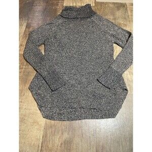 Razzle Dazzle Sweater Turtle Neck Gray Long Sleeve Pull Over